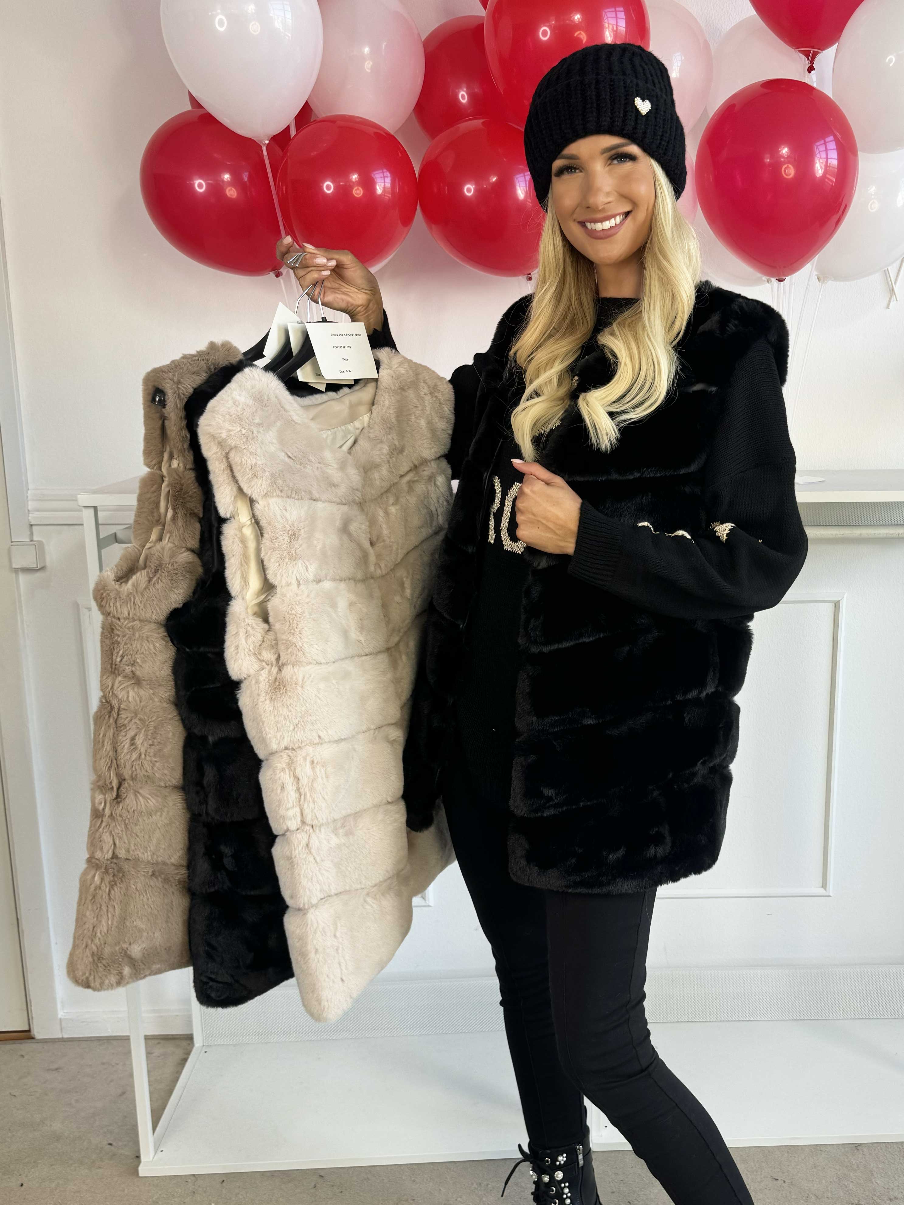 Chiara - Blød faux fur vest